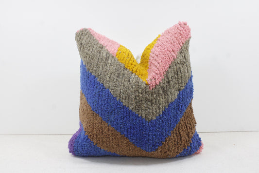 Set of 2 Vintage Moroccan Pillows 100% Wool,Absolutely Gorgeous Pillow Floor Pillow Moroccan Berber Home Design Handmade Kilim Berber 2P1137