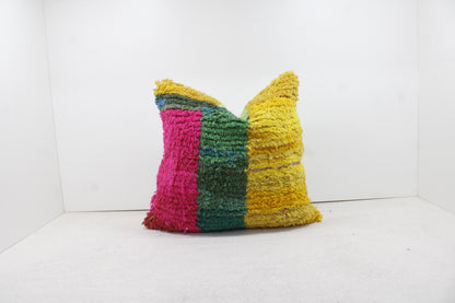 Vintage Moroccan Pillows 100% Wool ,Absolutely Gorgeous Pillow Floor Pillow Moroccan Berber Home Design Handmade Kilim Berber P195