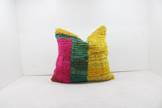 Vintage Moroccan Pillows 100% Wool ,Absolutely Gorgeous Pillow Floor Pillow Moroccan Berber Home Design Handmade Kilim Berber P195