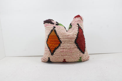 Vintage Moroccan Pillows 100% Wool ,Absolutely Gorgeous Pillow Floor Pillow Moroccan Berber Home Design Handmade Kilim Berber P184