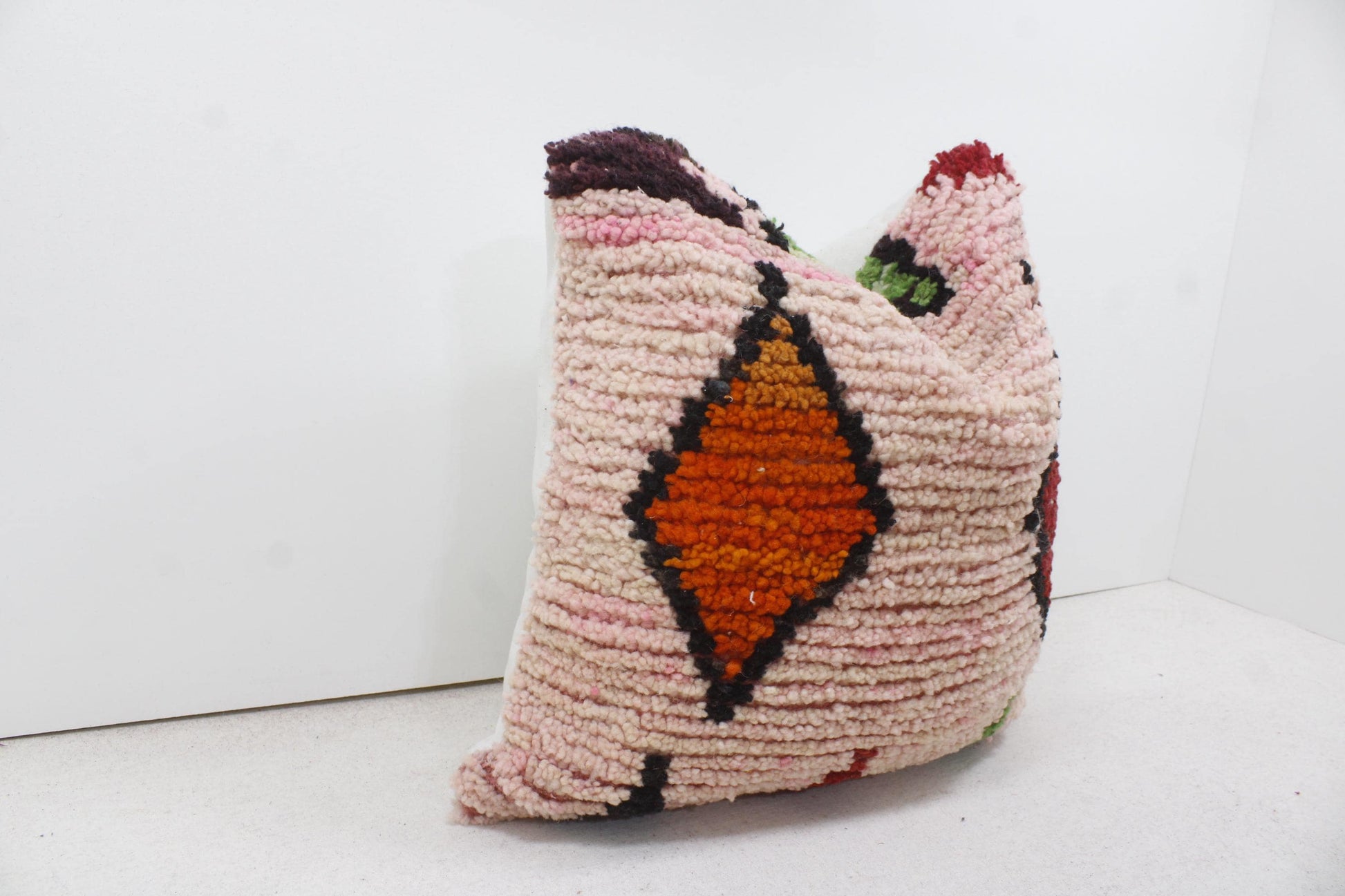 Vintage Moroccan Pillows 100% Wool ,Absolutely Gorgeous Pillow Floor Pillow Moroccan Berber Home Design Handmade Kilim Berber P184