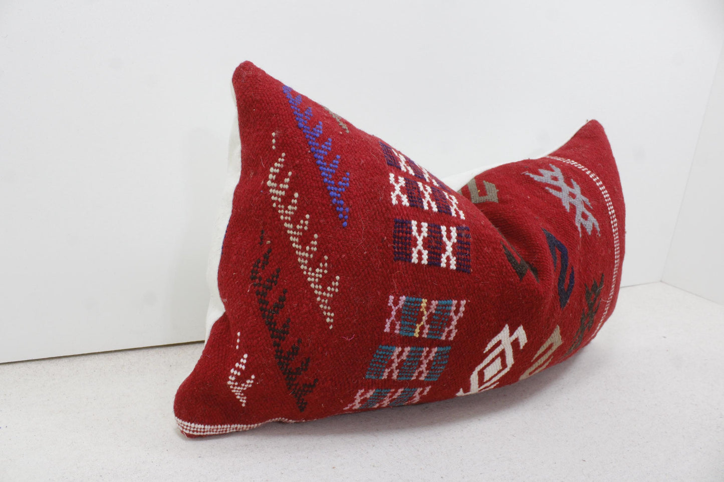 Vintage Moroccan Pillows 100% Wool ,Absolutely Gorgeous Pillow Floor Pillow Moroccan Berber Home Design Handmade Kilim Berber P179