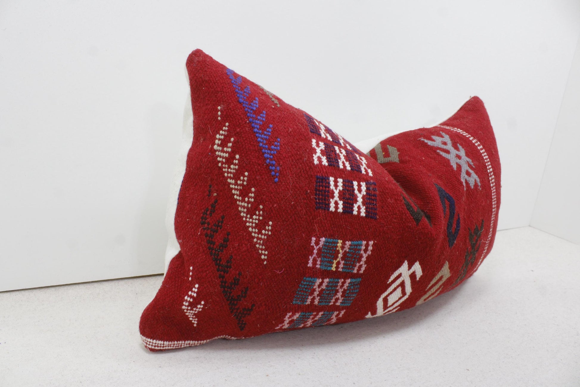 Vintage Moroccan Pillows 100% Wool ,Absolutely Gorgeous Pillow Floor Pillow Moroccan Berber Home Design Handmade Kilim Berber P179