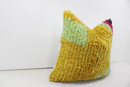 Vintage Moroccan Pillows 100% Wool ,Absolutely Gorgeous Pillow Floor Pillow Moroccan Berber Home Design Handmade Kilim Berber P175