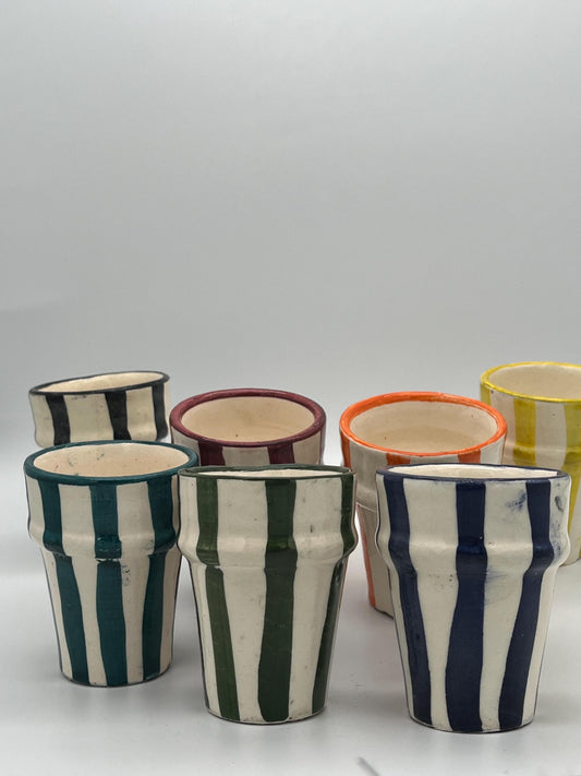 Moroccan Beldi Mug, Handmade, Boho Ceramic Tea Mug from Morocco