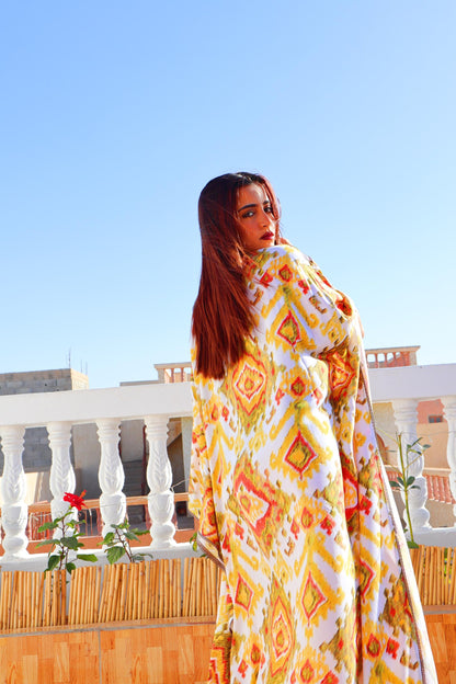 Beautiful Winter Kaftan Dress, Luxury Winter Kaftan, Women'S Kaftan Dress with Head Cover, Moroccan and African Abaya, Valentine'S Dress