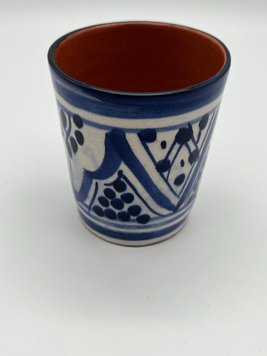 Red Clay Cups - Traditional Moroccan Handicrafts - Perfect for Tea and Coffee - Beldi Mugs_Cups_Moroccan