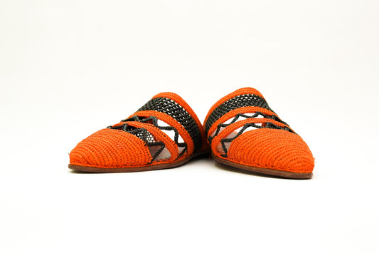 Handmade Raffia Slide Sandals, Comfortable, Lightweight Summer Shoes from Morocco