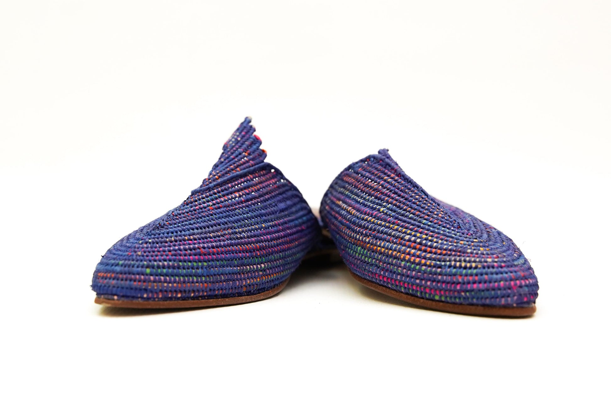 Handmade Raffia Slide Sandals, Comfortable, Lightweight Summer Shoes from Morocco