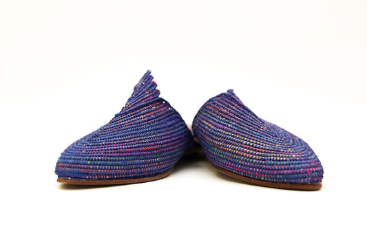 Handmade Raffia Slide Sandals, Comfortable, Lightweight Summer Shoes from Morocco