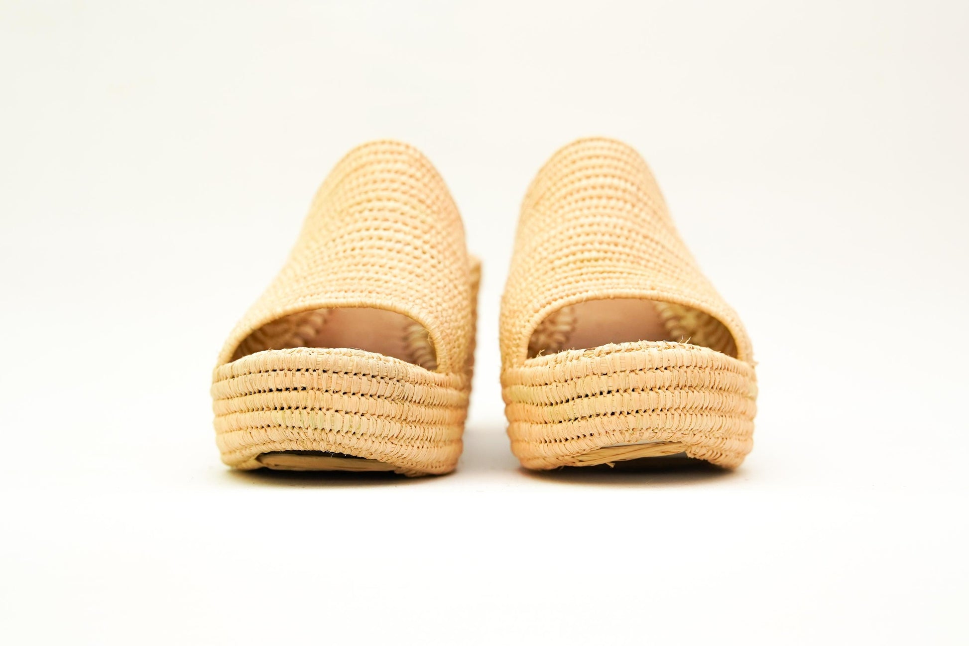 Handmade Raffia Slide Sandals, Comfortable, Lightweight Summer Shoes from Morocco