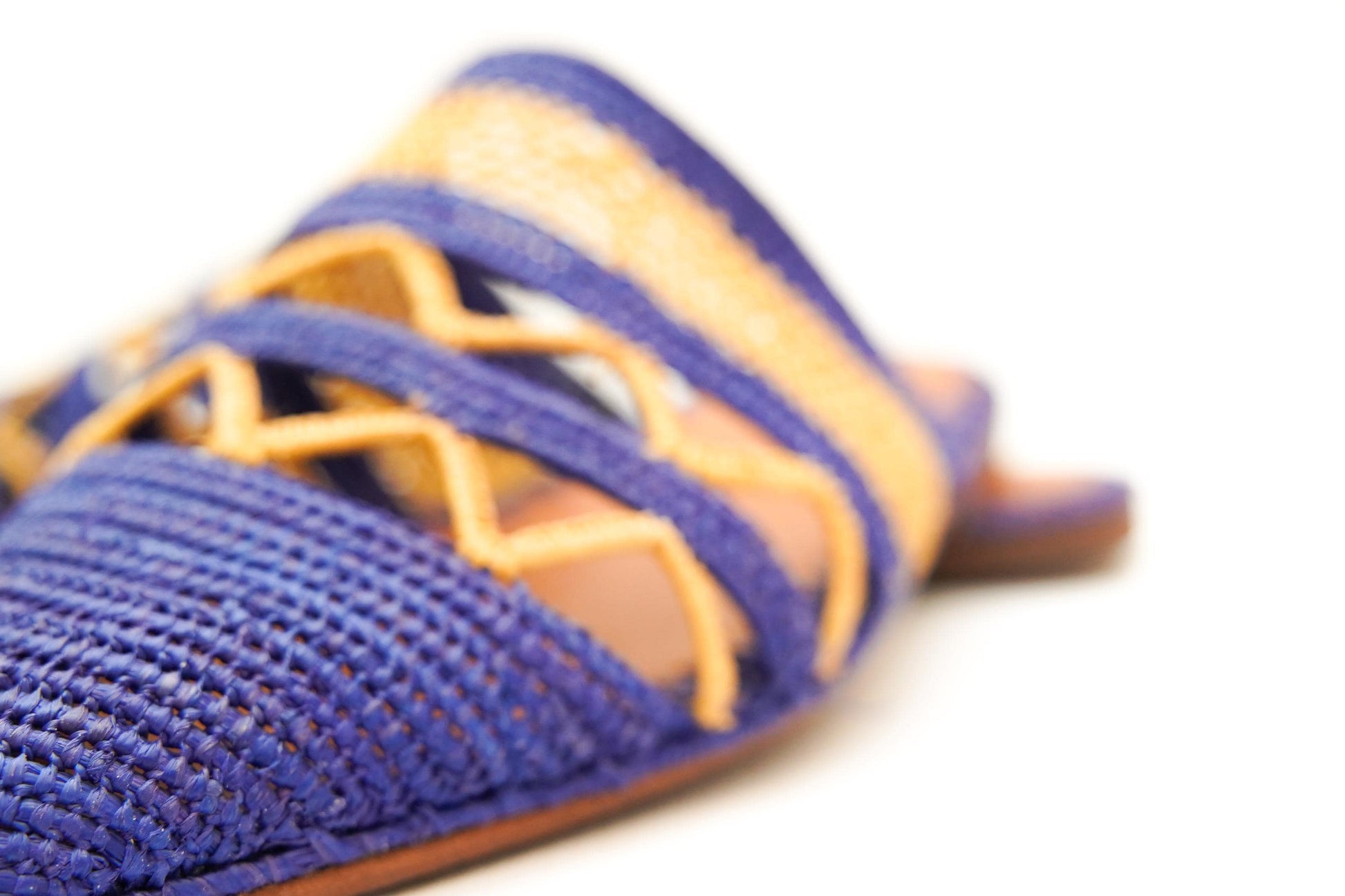 Handmade Raffia Slide Sandals, Comfortable, Lightweight Summer Shoes from Morocco