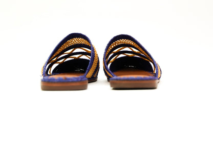 Handmade Raffia Slide Sandals, Comfortable, Lightweight Summer Shoes from Morocco