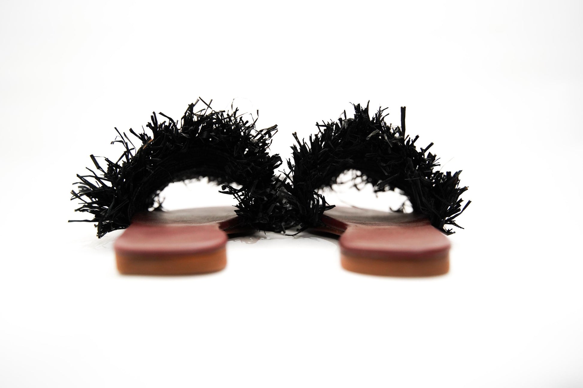 Handmade Raffia Slide Sandals, Comfortable, Lightweight Summer Shoes from Morocco