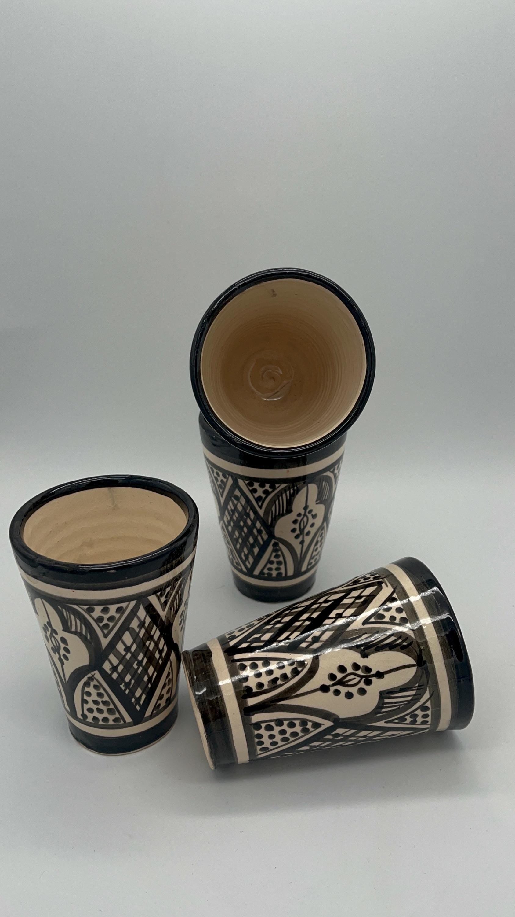 Moroccan Beldi Mug, Handmade, Boho Ceramic Tea Mug from Morocco