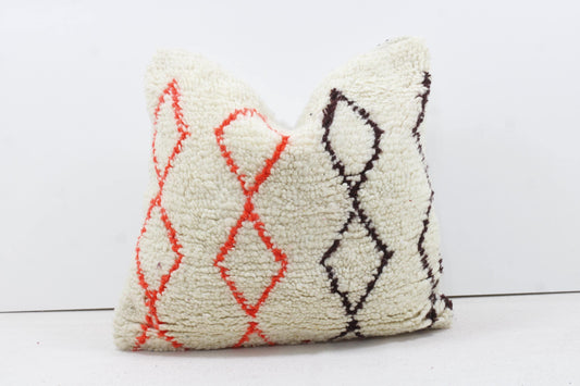 Vintage Moroccan Pillows 100% Wool ,Absolutely Gorgeous Pillow Floor Pillow Moroccan Berber Home Design Handmade Kilim Berber P238