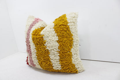 Vintage Moroccan Pillows 100% Wool ,Absolutely Gorgeous Pillow Floor Pillow Moroccan Berber Home Design Handmade Kilim Berber P224