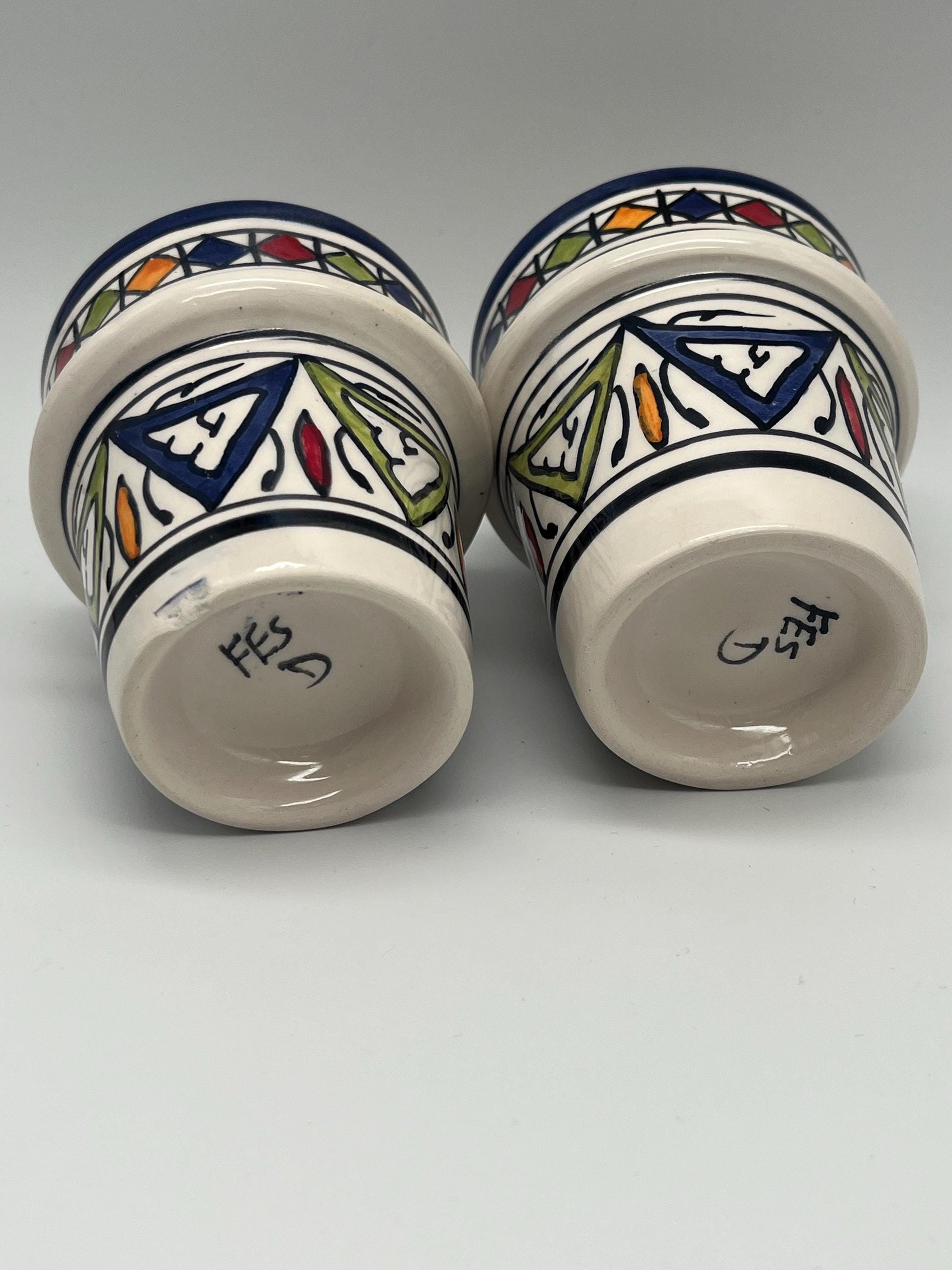 Moroccan Beldi Mug, Handmade, Boho Ceramic Tea Mug from Morocco 8 Cm