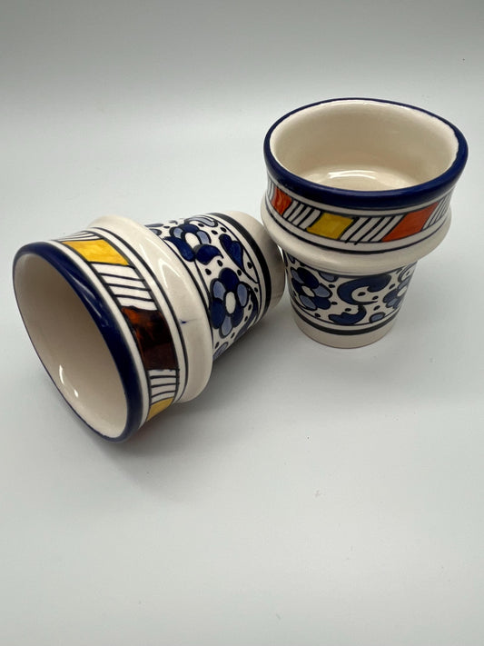 Moroccan Beldi Mug, Handmade, Boho Ceramic Tea Mug from Morocco