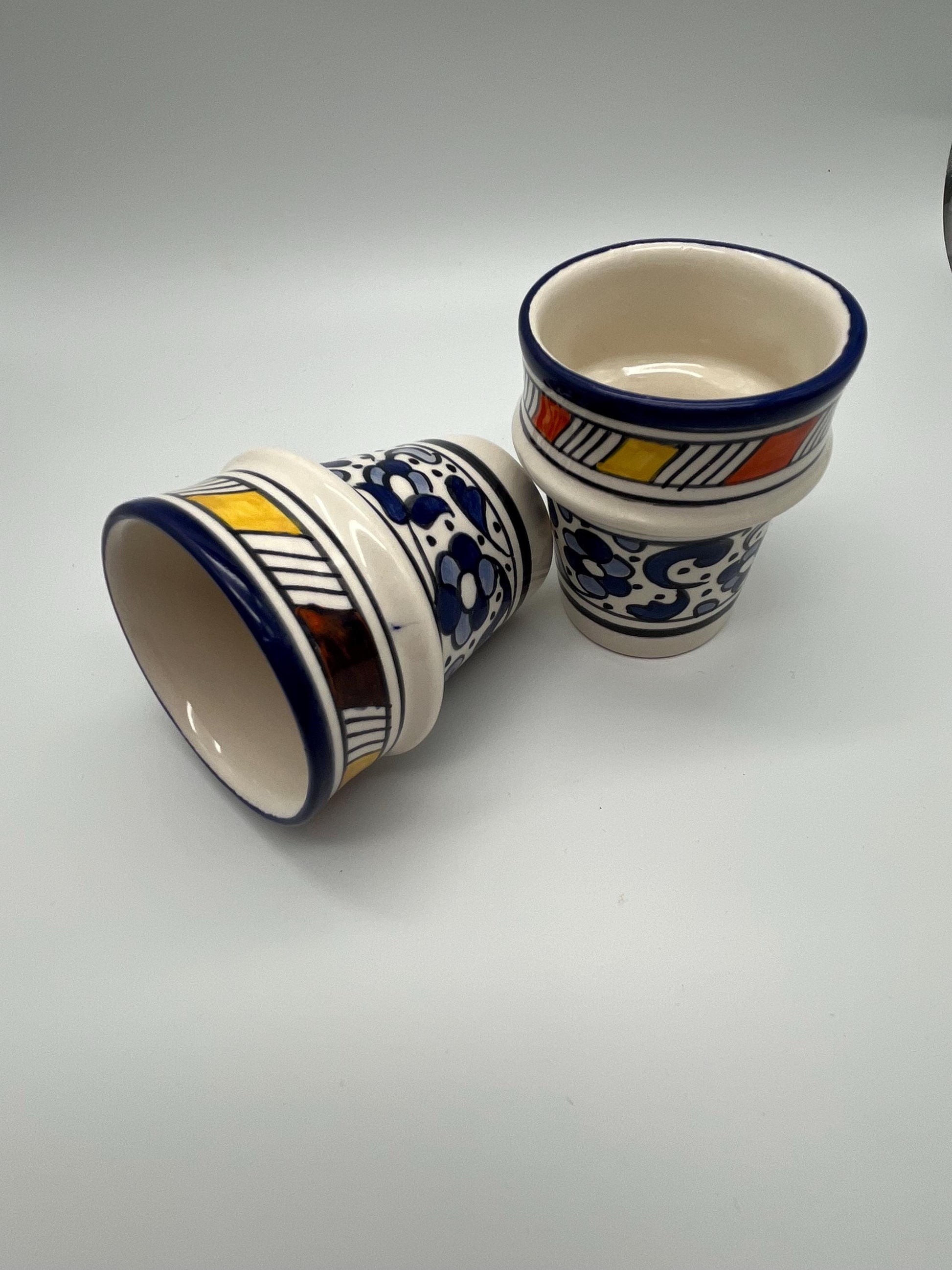 Moroccan Beldi Mug, Handmade, Boho Ceramic Tea Mug from Morocco