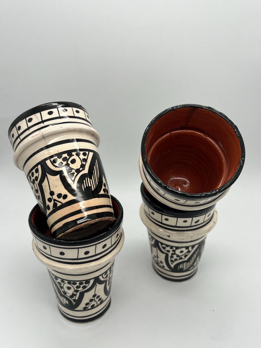 Moroccan Beldi Mug, Handmade, Boho Ceramic Tea Mug from Morocco