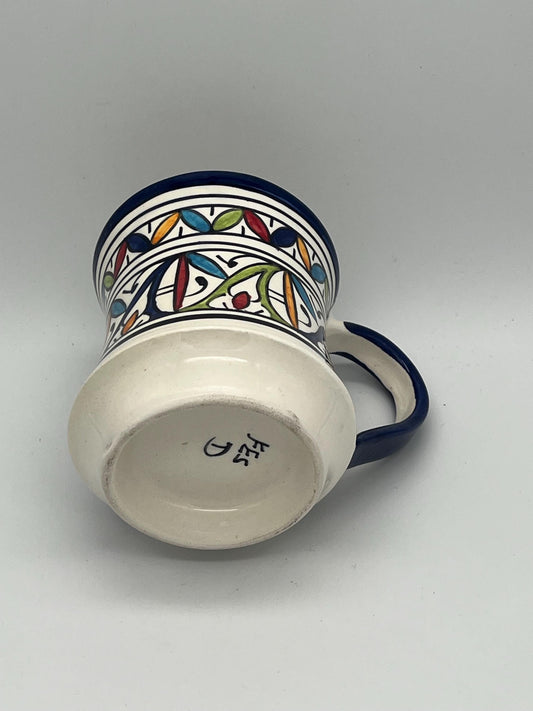 Moroccan Beldi Mug, Handmade, Boho Ceramic Tea Mug from Morocco