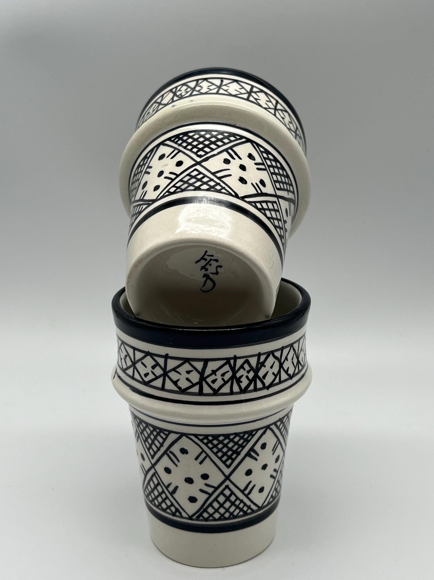 Moroccan Beldi Mug, Handmade, Boho Ceramic Tea Mug from Morocco
