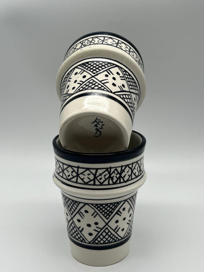 Moroccan Beldi Mug, Handmade, Boho Ceramic Tea Mug from Morocco