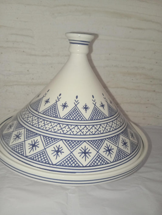 Moroccan Ceramic Tagine , Handmade Ceramic Pot Decorative and Functional Moroccan Tagine for Any Kitchen Berber Tagine Perfect for Gifting