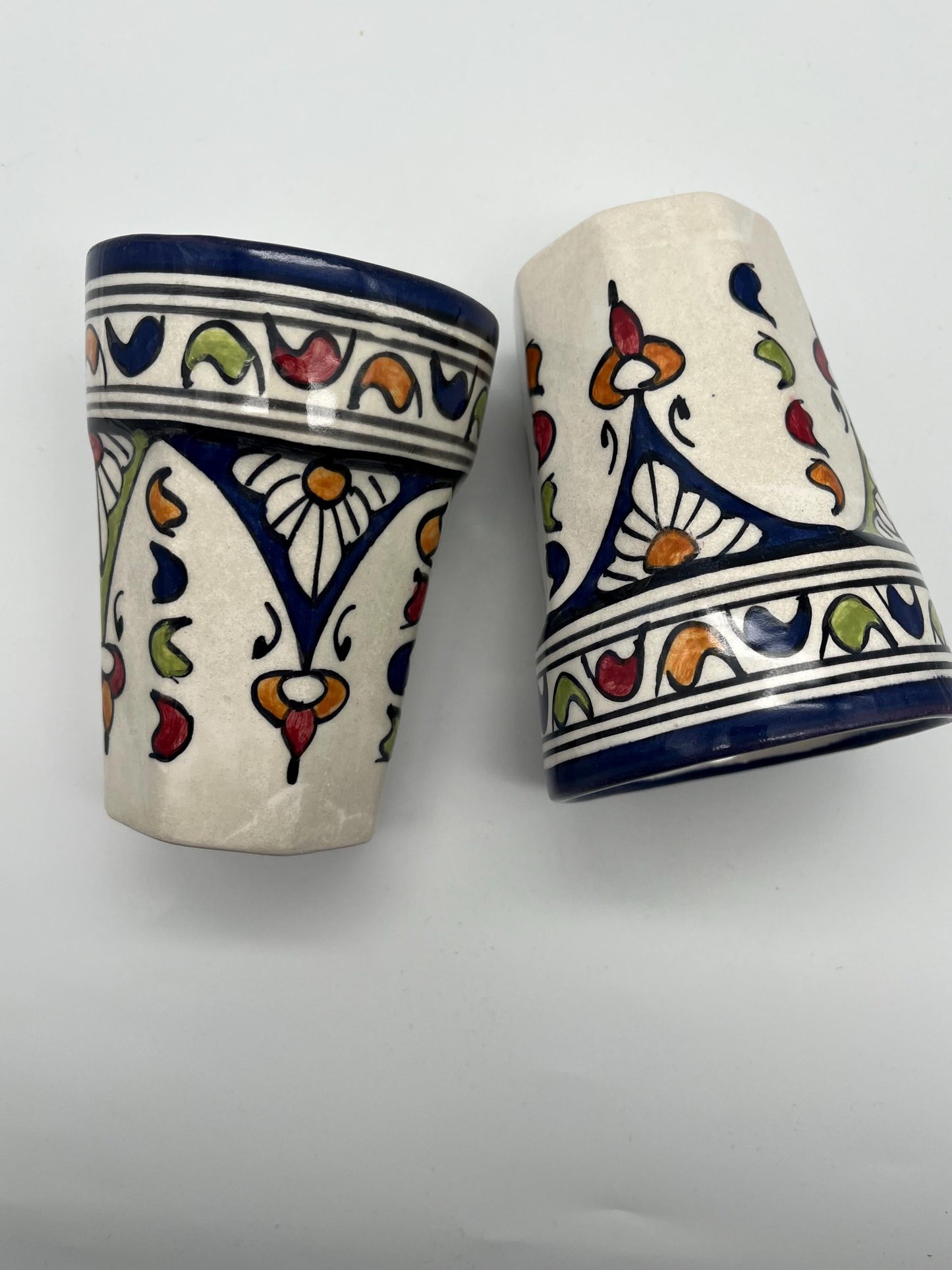 Moroccan Beldi Mug, Handmade, Boho Ceramic Tea Mug from Morocco