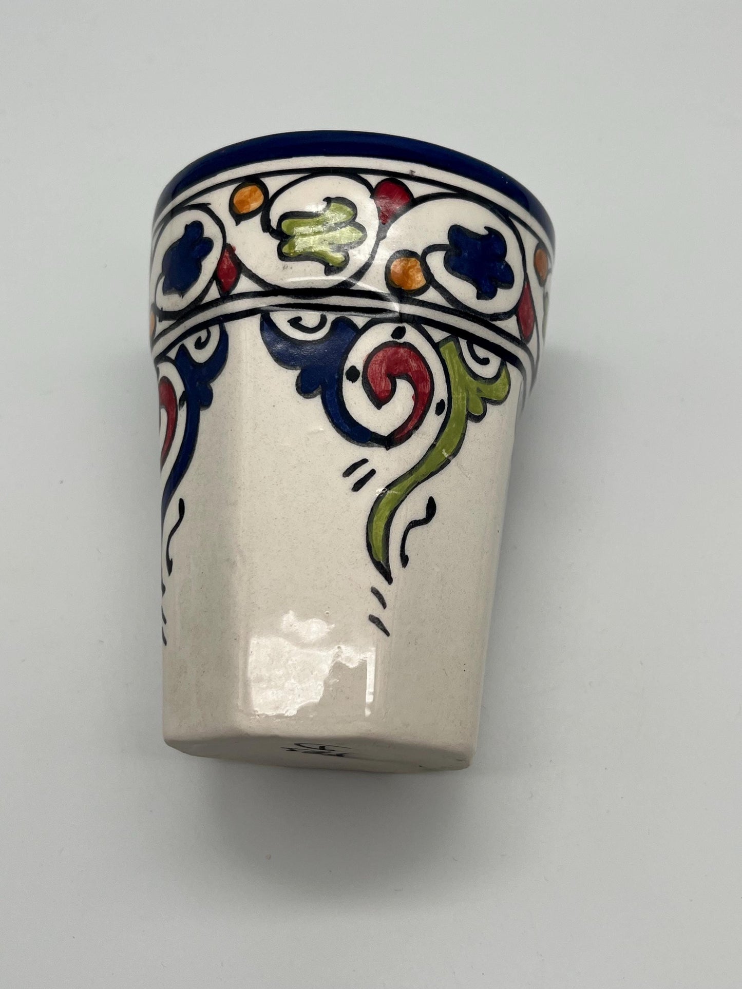 Moroccan Beldi Mug, Handmade, Boho Ceramic Tea Mug from Morocco