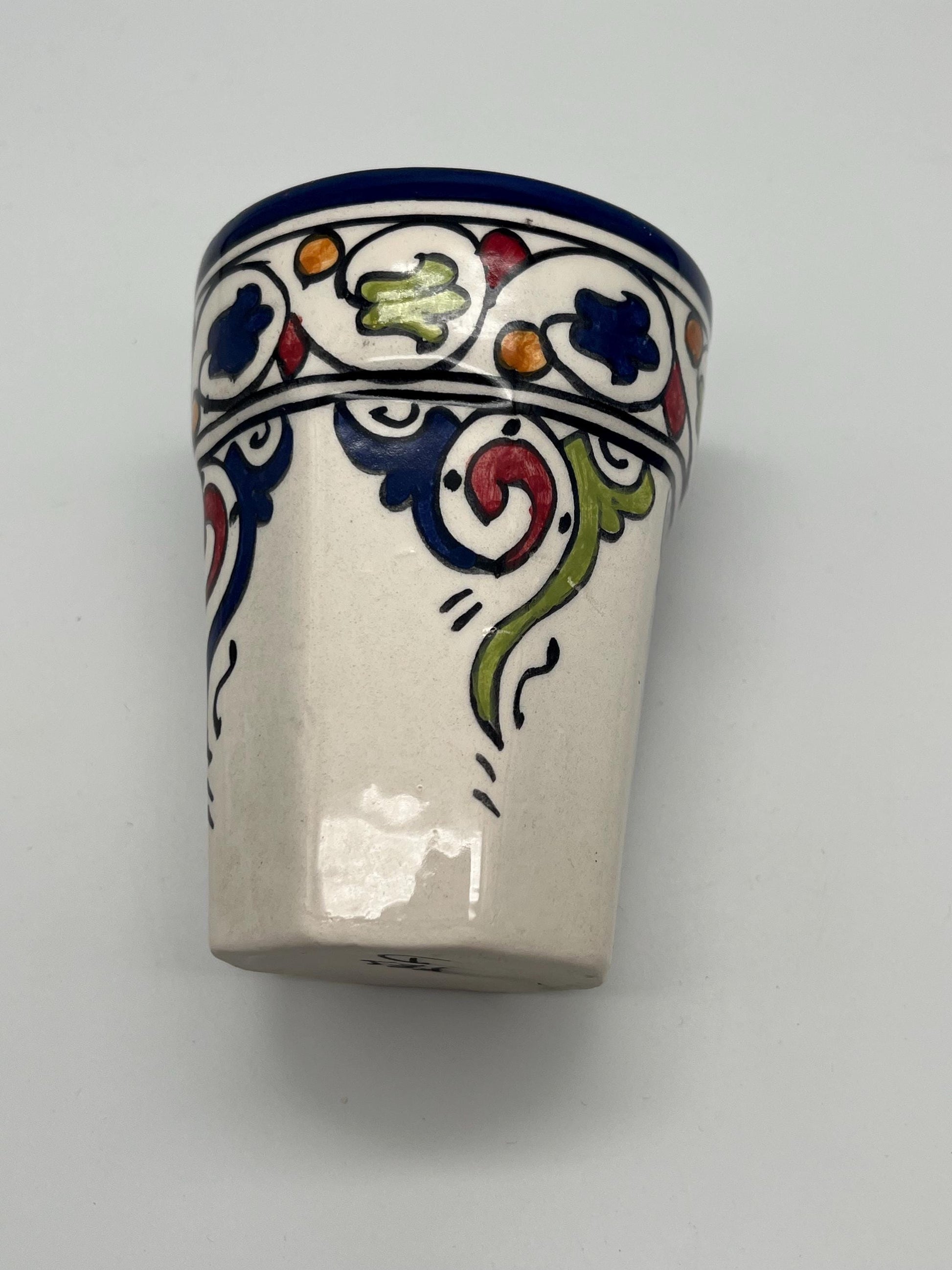 Moroccan Beldi Mug, Handmade, Boho Ceramic Tea Mug from Morocco