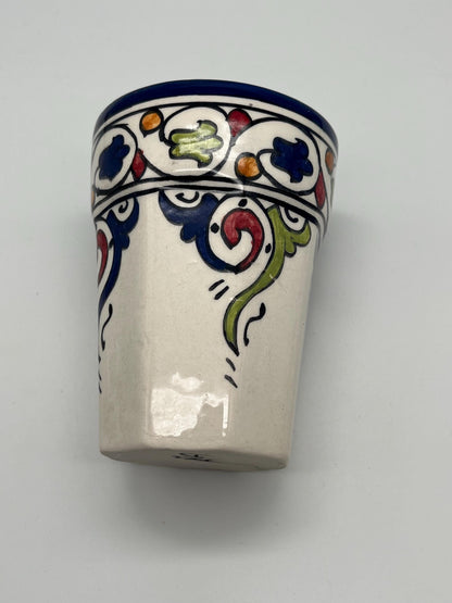 Moroccan Beldi Mug, Handmade, Boho Ceramic Tea Mug from Morocco