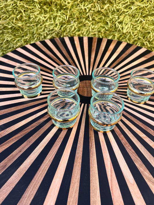Set of 6 Moroccan Beldi Glasses Handmade