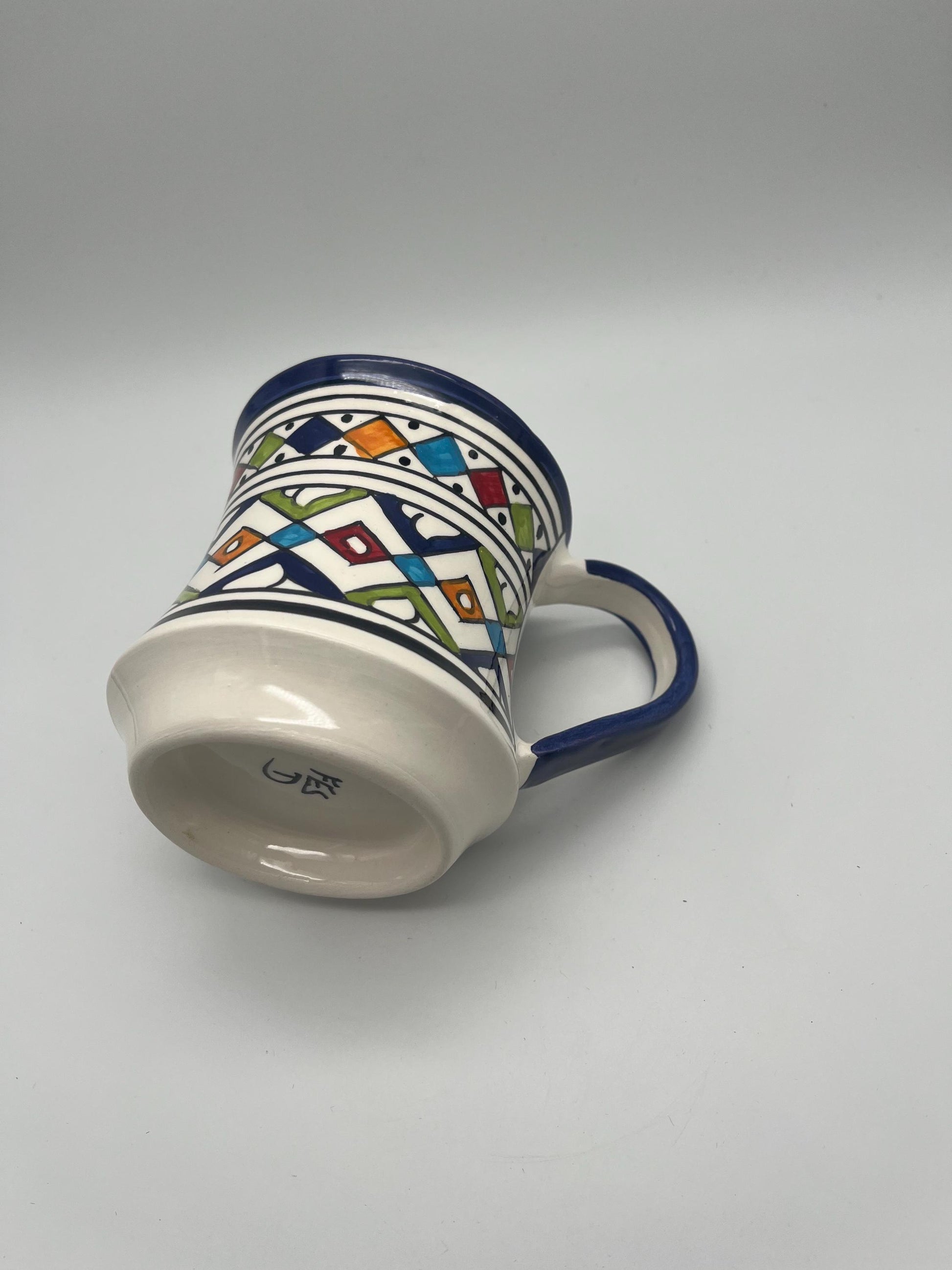 Moroccan Beldi Mug, Handmade, Boho Ceramic Tea Mug from Morocco