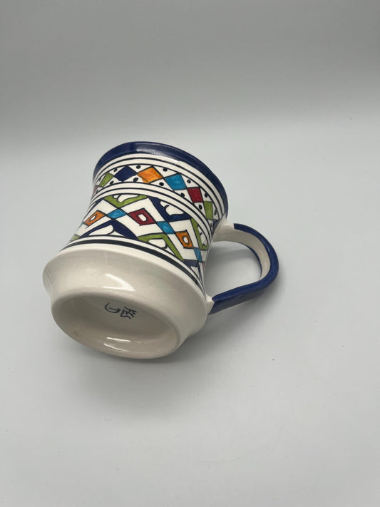 Moroccan Beldi Mug, Handmade, Boho Ceramic Tea Mug from Morocco