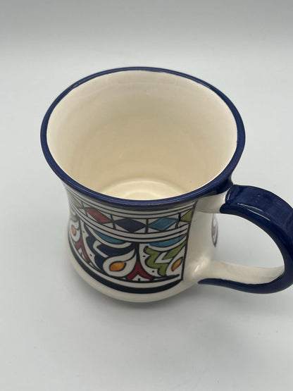 Moroccan Beldi Mug, Handmade, Boho Ceramic Tea Mug from Morocco