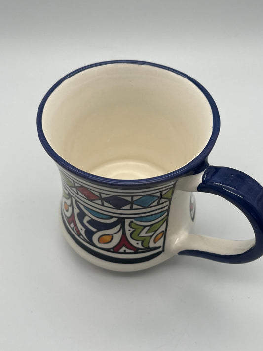 Moroccan Beldi Mug, Handmade, Boho Ceramic Tea Mug from Morocco