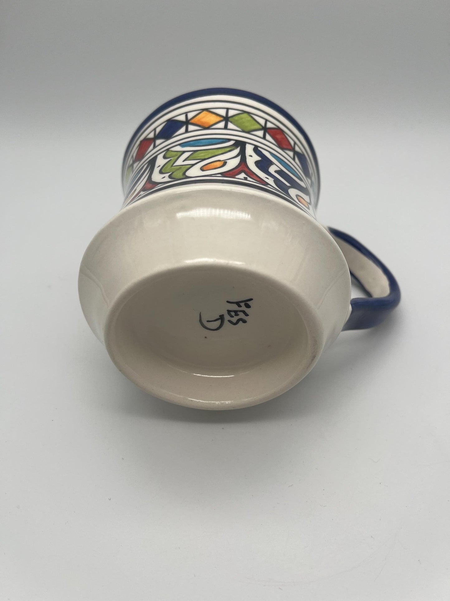 Moroccan Beldi Mug, Handmade, Boho Ceramic Tea Mug from Morocco