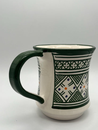 Moroccan Beldi Mug, Handmade, Boho Ceramic Tea Mug from Morocco