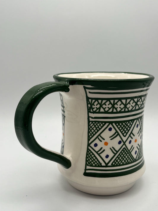 Moroccan Beldi Mug, Handmade, Boho Ceramic Tea Mug from Morocco