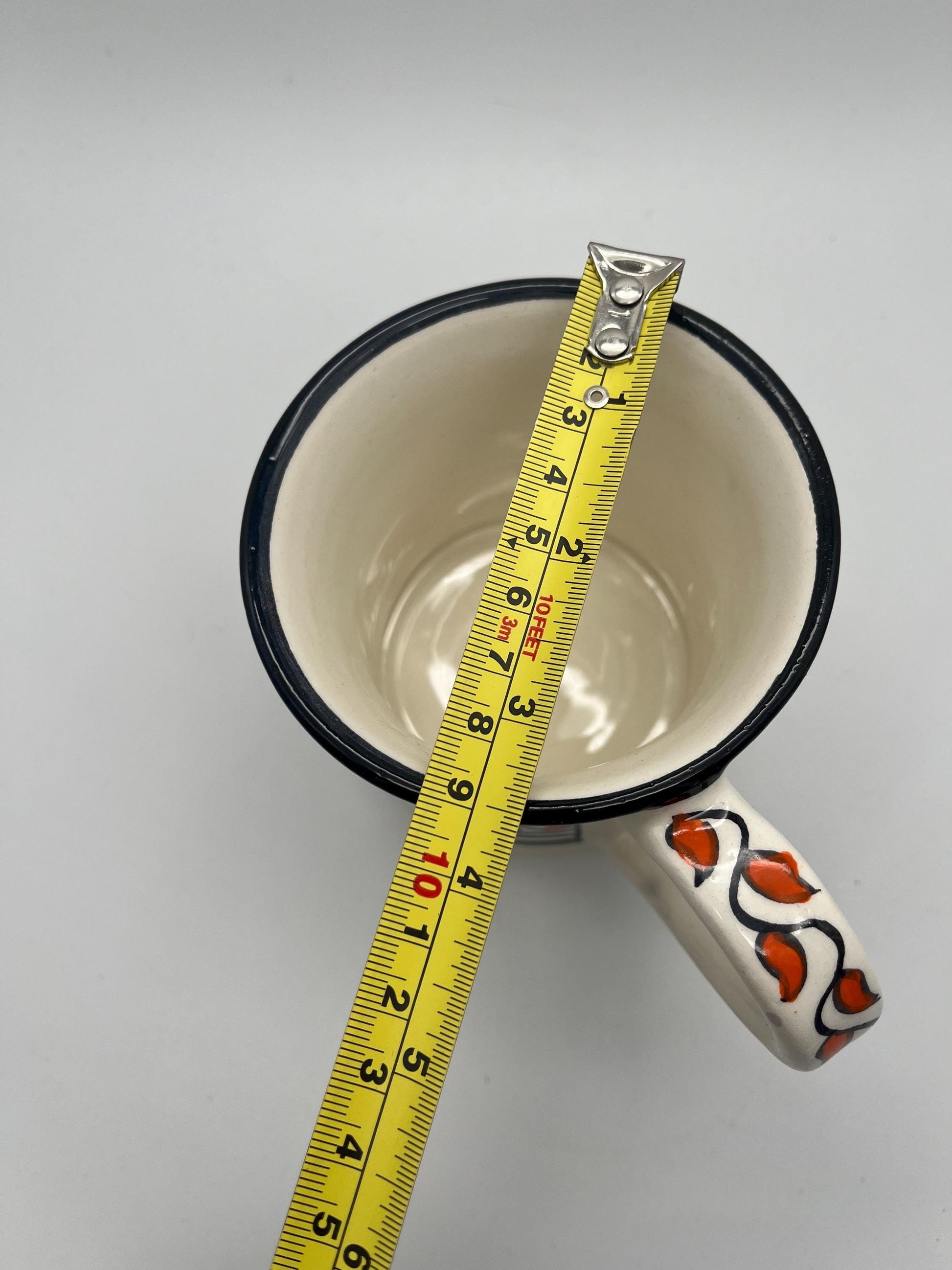 Moroccan Beldi Mug, Handmade, Boho Ceramic Tea, Coffee Mug from Morocco