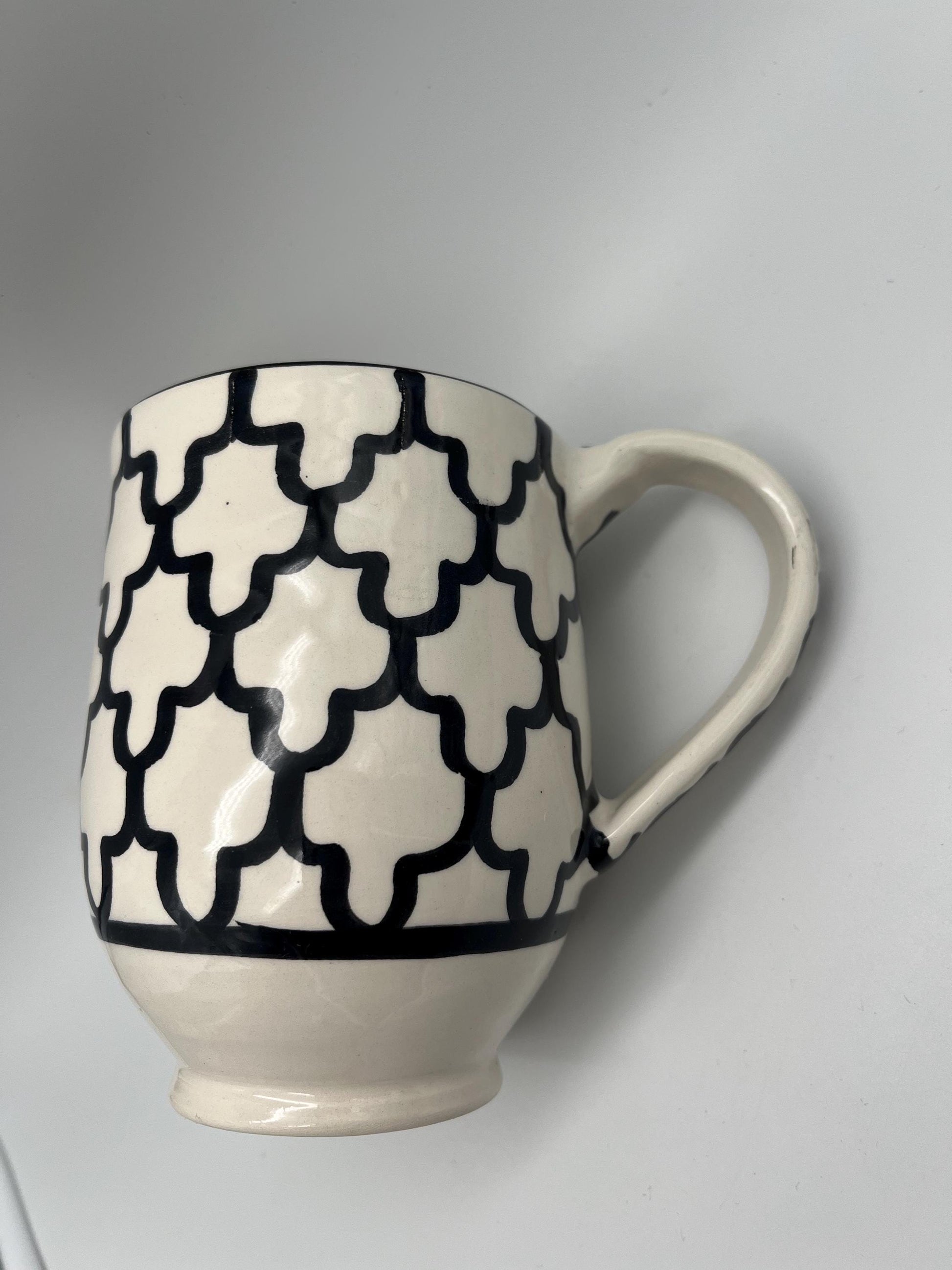 Moroccan Beldi Mug, Handmade, Boho Ceramic Tea Mug from Morocco