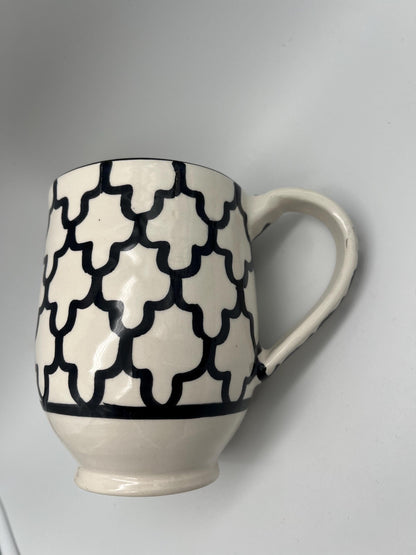 Moroccan Beldi Mug, Handmade, Boho Ceramic Tea Mug from Morocco