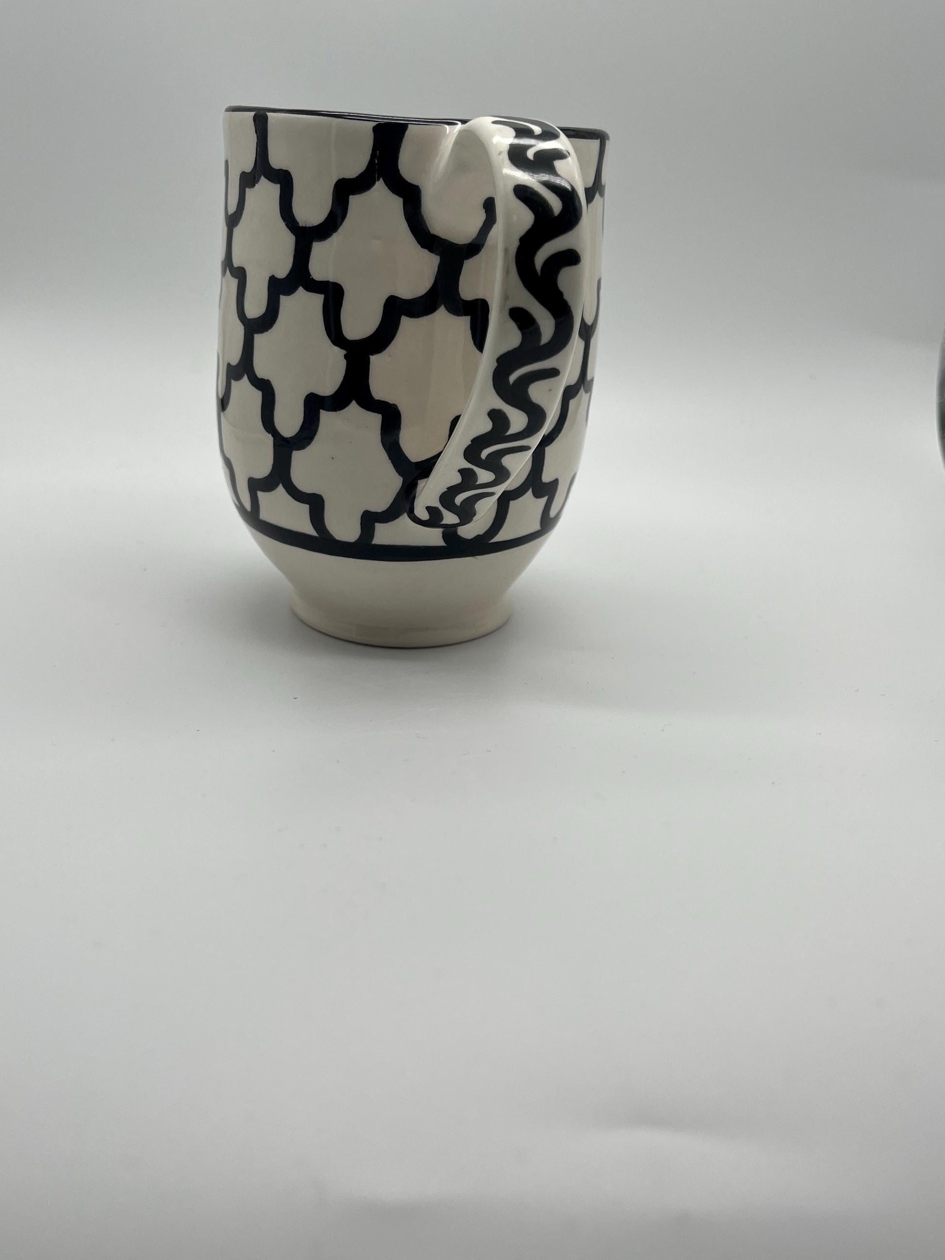 Moroccan Beldi Mug, Handmade, Boho Ceramic Tea Mug from Morocco