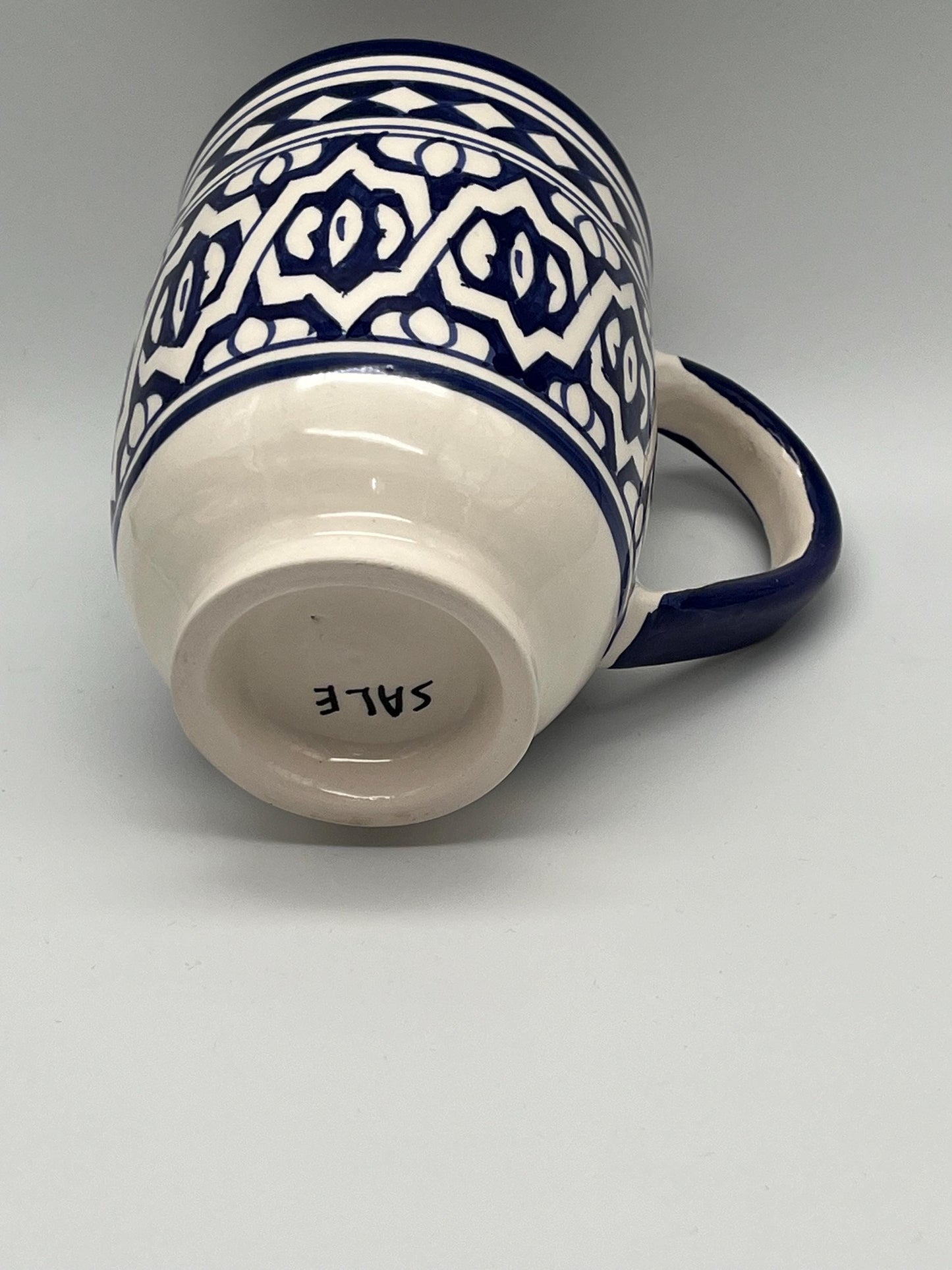 Moroccan Beldi Mug, Handmade, Boho Ceramic Tea Mug from Morocco