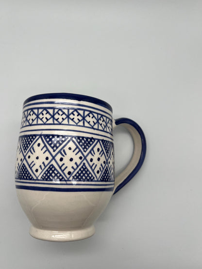 Moroccan Beldi Mug, Handmade, Boho Ceramic Tea Mug from Morocco