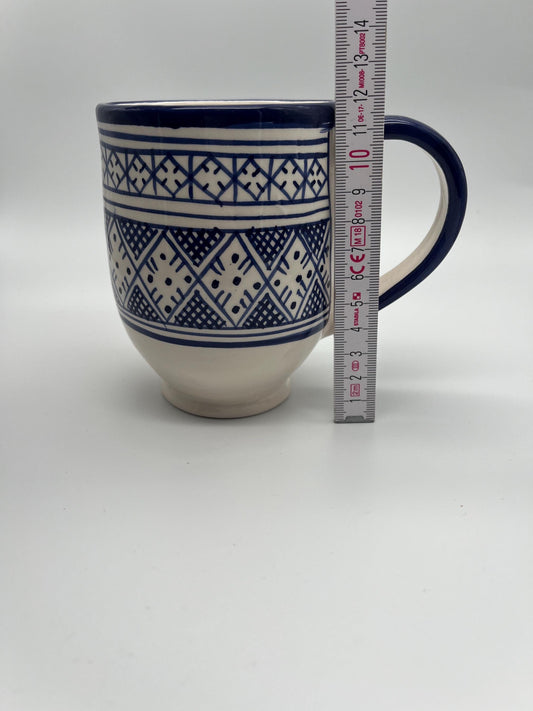 Moroccan Beldi Mug, Handmade, Boho Ceramic Tea Mug from Morocco
