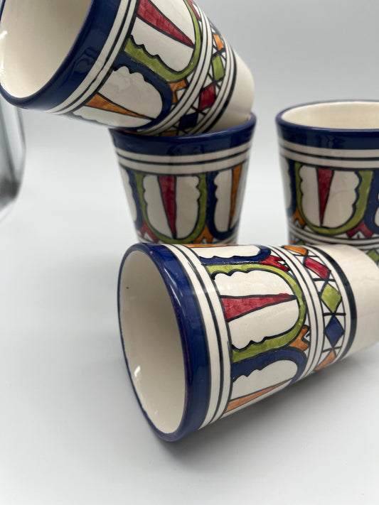 Moroccan Beldi Mug, Handmade, Boho Ceramic Tea Mug from Morocco