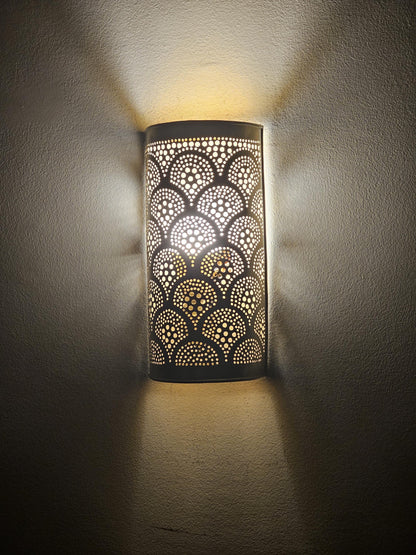 Moroccan Brass Wall Sconce, Brass Wall Lamp